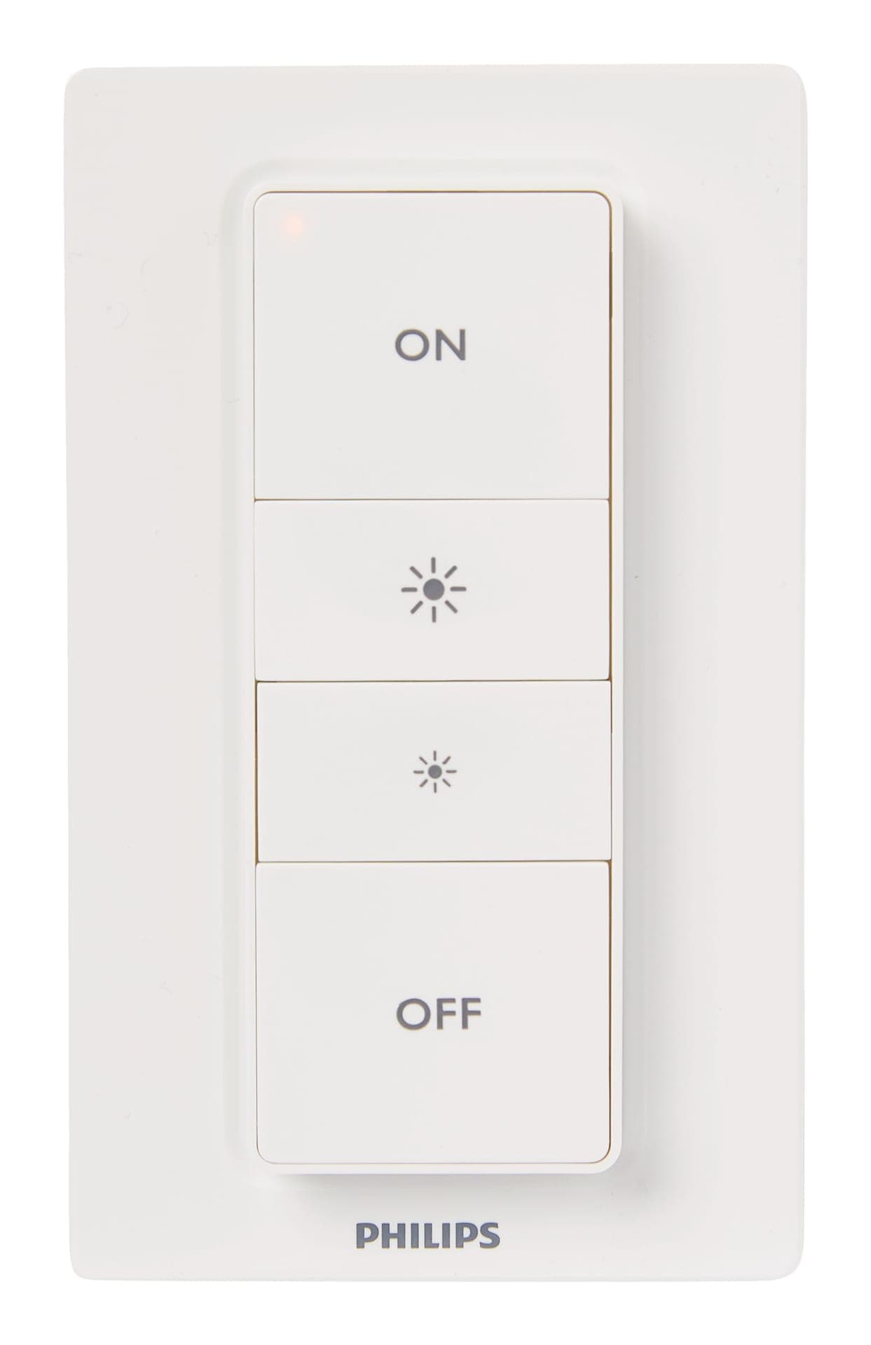 PHILIPS Hue 562777 Smart LED Wireless Dimmer Switch and Remote (2nd Generation), Installation-Free, White