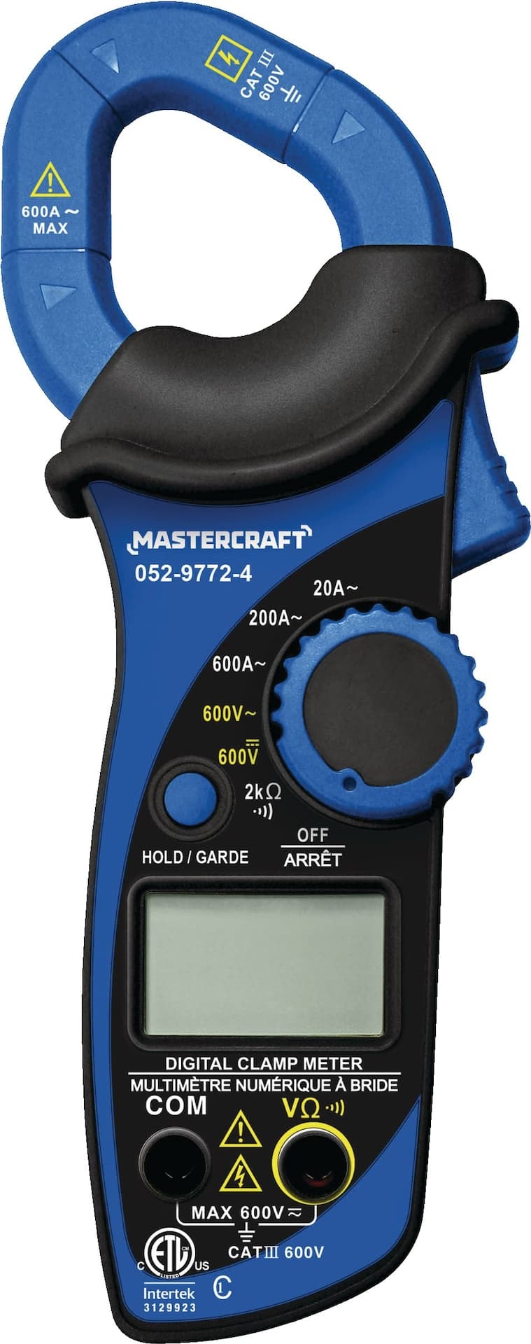 Mastercraft Digital Clamp Multimeter with 3.5-in LCD Display