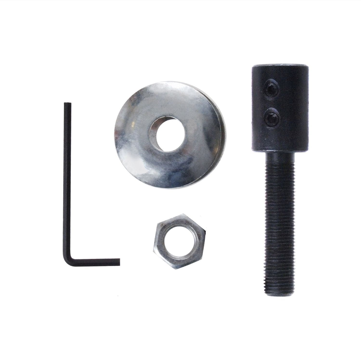 Innoda Motor Arbor with 2 Flange Rings, Black Oxide Coated, 1/2-in Shaft