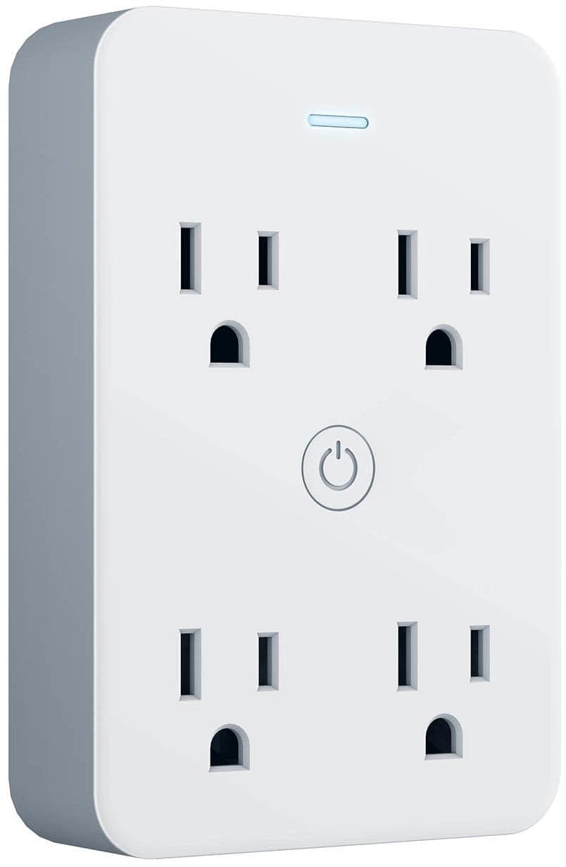 Geeni GNCWW119199 Smart Wi-Fi 4-Outlet Extender, White