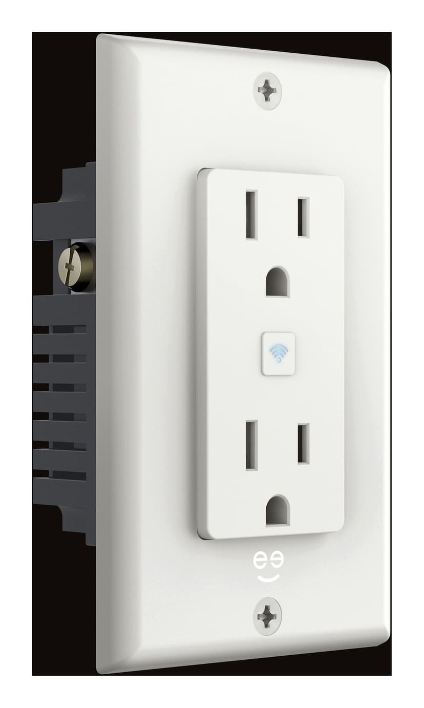 Geeni GN-CWW115-199 CURRENT Smart Wi-Fi in Wall Outlet, White