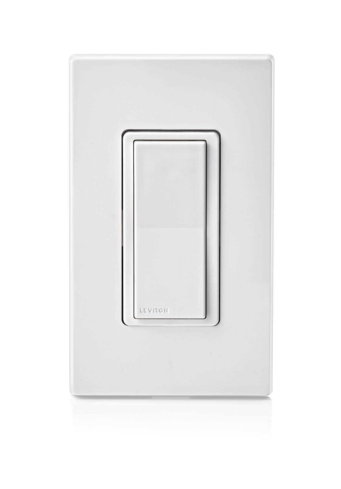 Leviton D215S-742 Decora Smart Wi-Fi Switch, 2nd Gen, 15A, 120V, White, No Hub Required