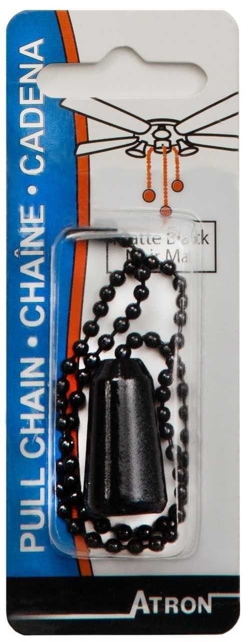 Atron Bell Pull Chain, Black
