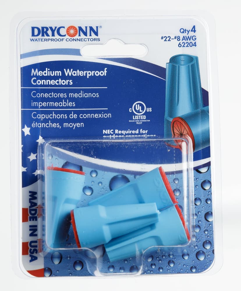 Gardner Bender Waterproof Connectors, Red, 4-pk