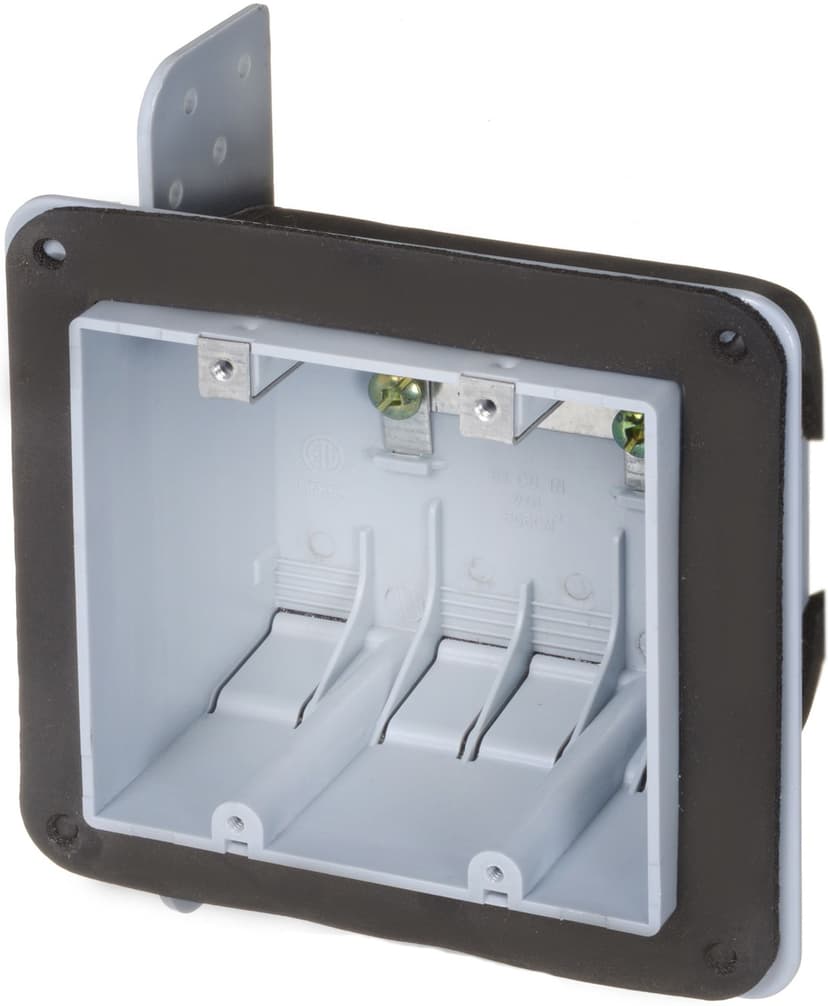 Vista 2-Gang Plastic Device Box with Vapour Barrier