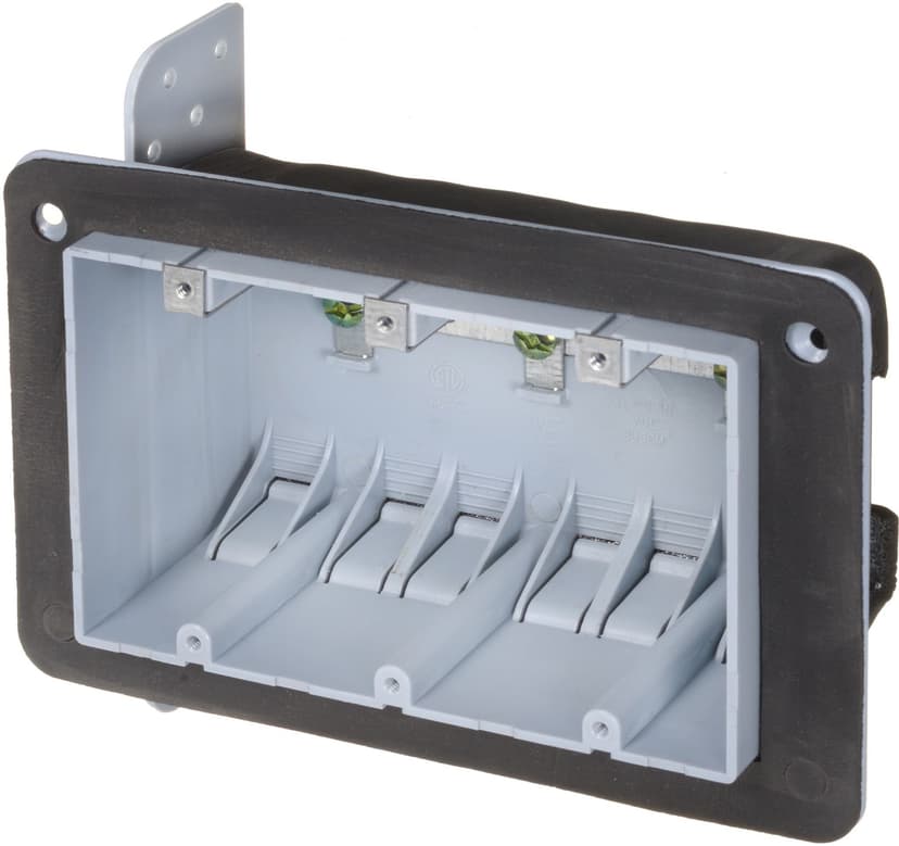Vista 3-Gang Plastic Device Box with Vapour Barrier