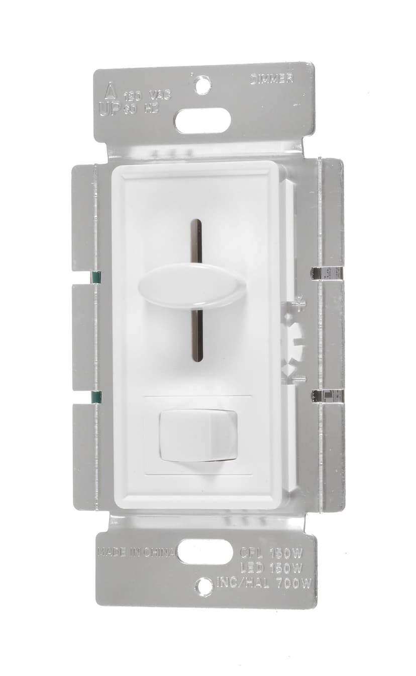Electrimart Single Pole/3-Way LED Slide Dimmer, White