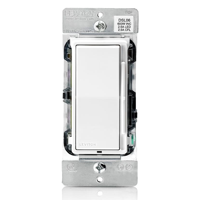 Leviton Decora Rocker Slide Dimmer, 2-pk