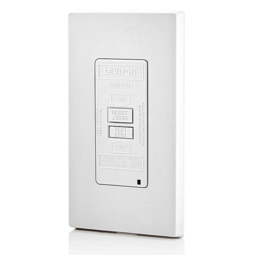 Leviton 20A-125V Blank Face GFCI, White