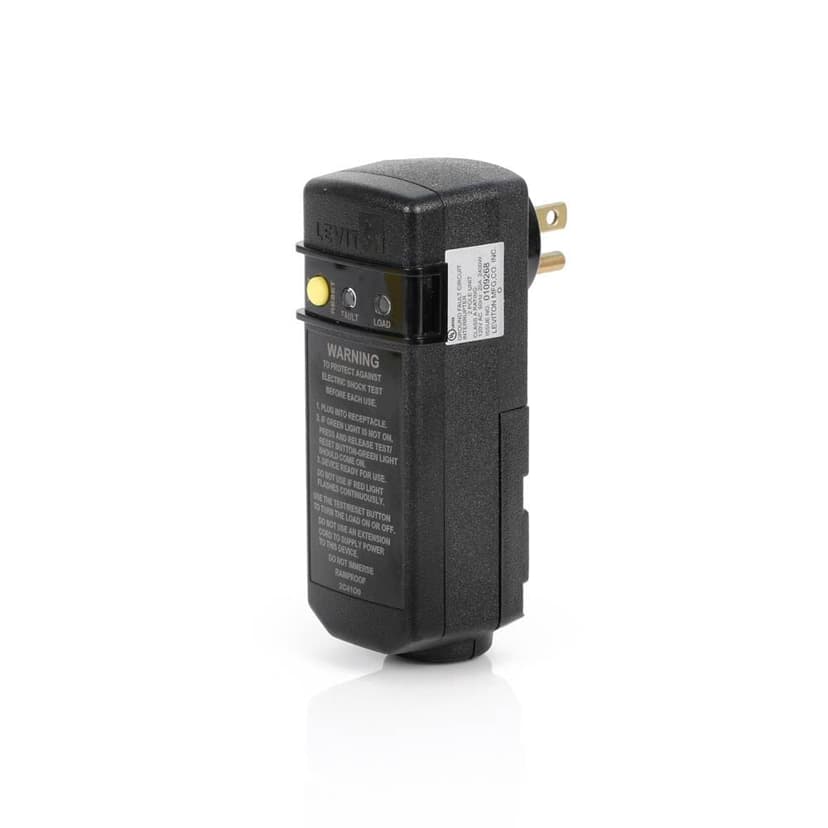 Leviton Reset Right Angle GFCI Plug (5-15P)