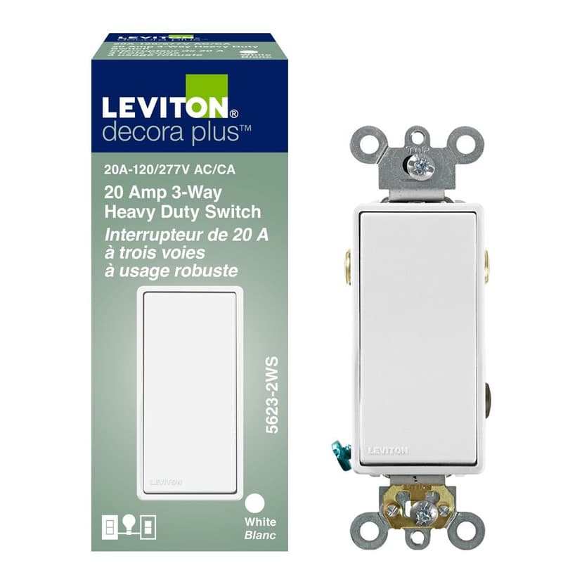 Leviton Decora Commercial 20A 3-Way Switch