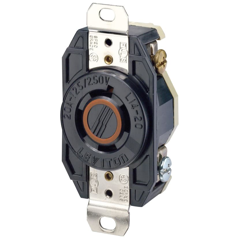 Receptacle, Locking 20 Amp 125/250V