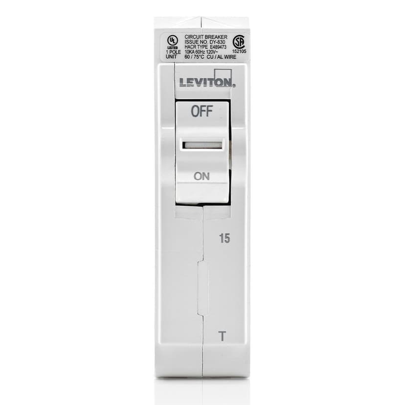 Leviton 15A 1-Pole Breaker