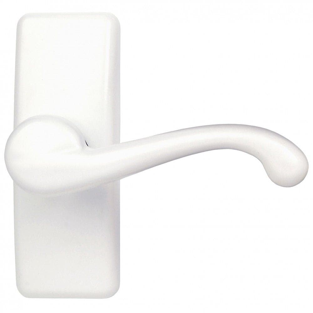Ideal Security Easy-Install Storm Door GL Lever Handle Set, White
