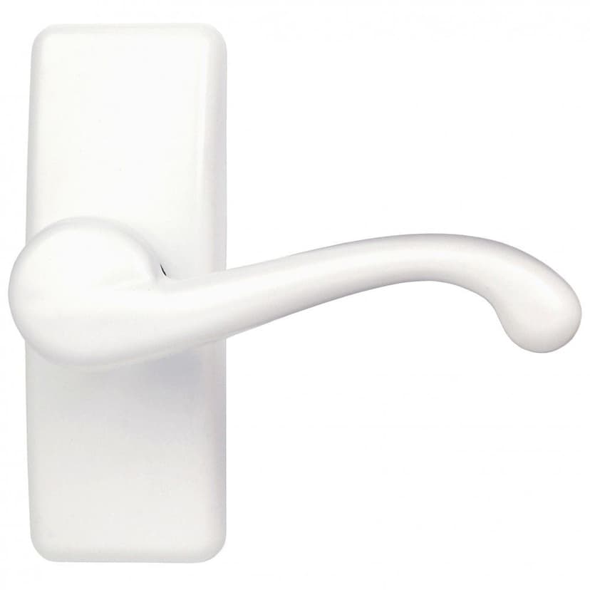 Ideal Security Easy-Install Storm Door GL Lever Handle Set, White