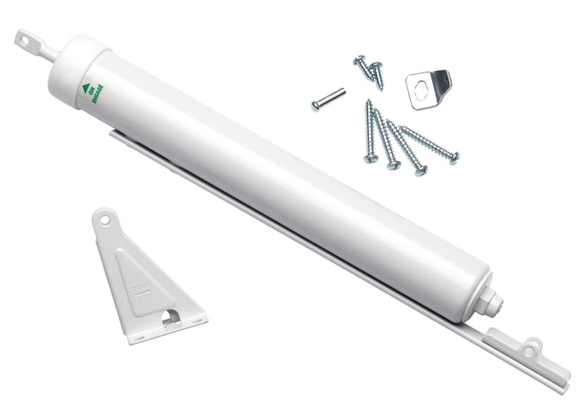 Ideal Security Quick-Hold Heavy-Duty Storm Door Closer with Torsion Bar, White