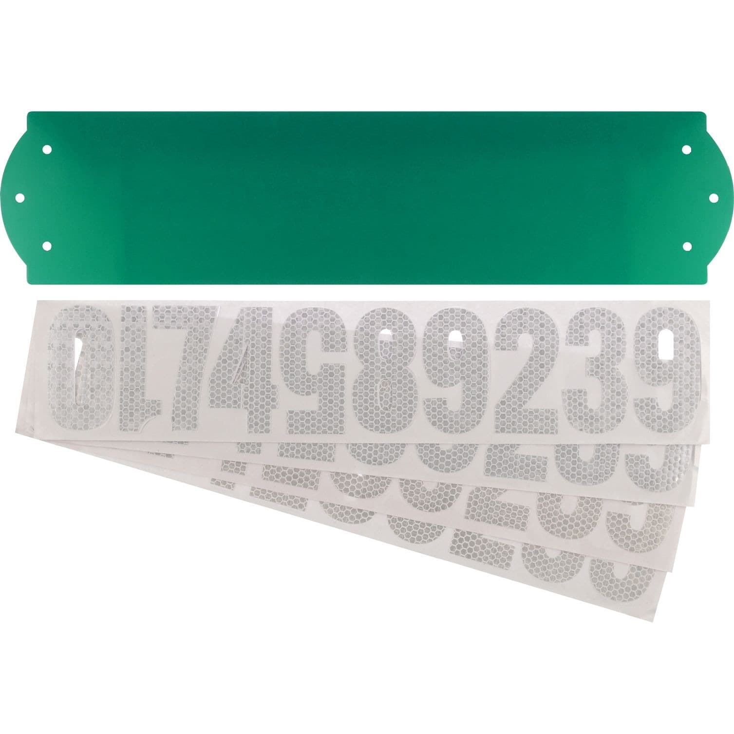 Hillman 911 Reflective Address Plaque with Numbers, 6-in x 18-in