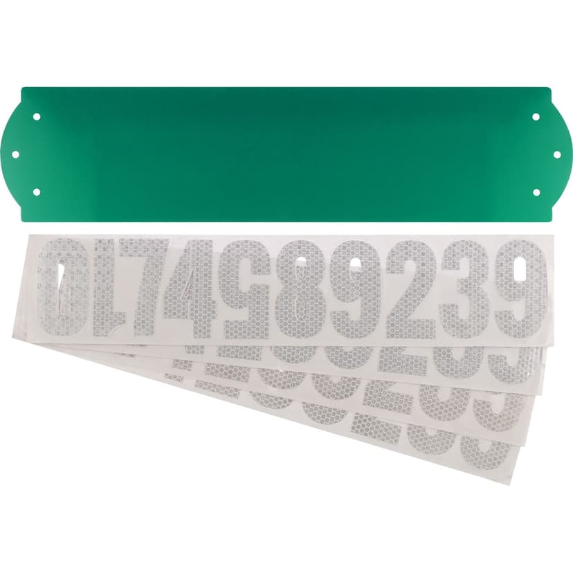 Hillman 911 Reflective Address Plaque with Numbers, 6-in x 18-in