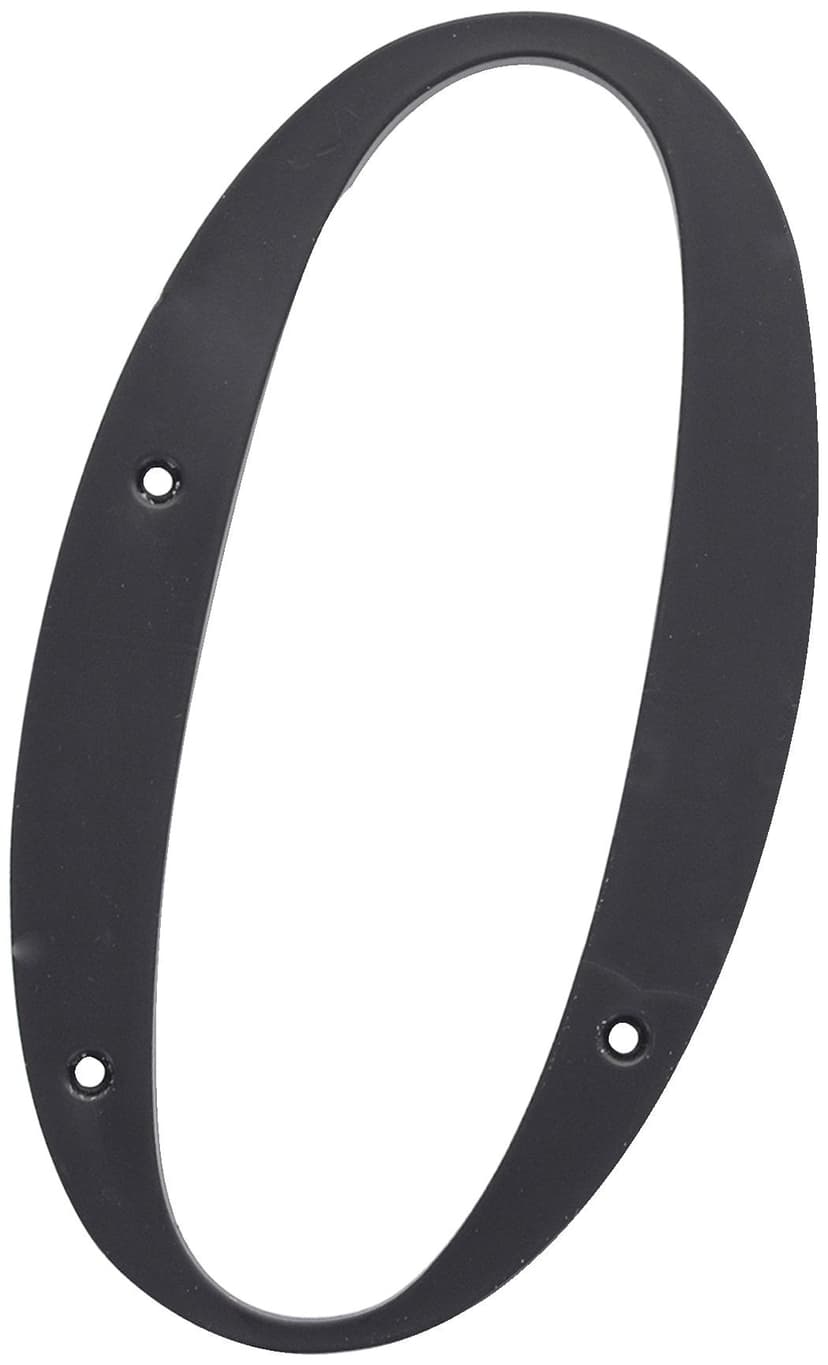 Hillman Black Plastic House Number, Number 0, 6-in
