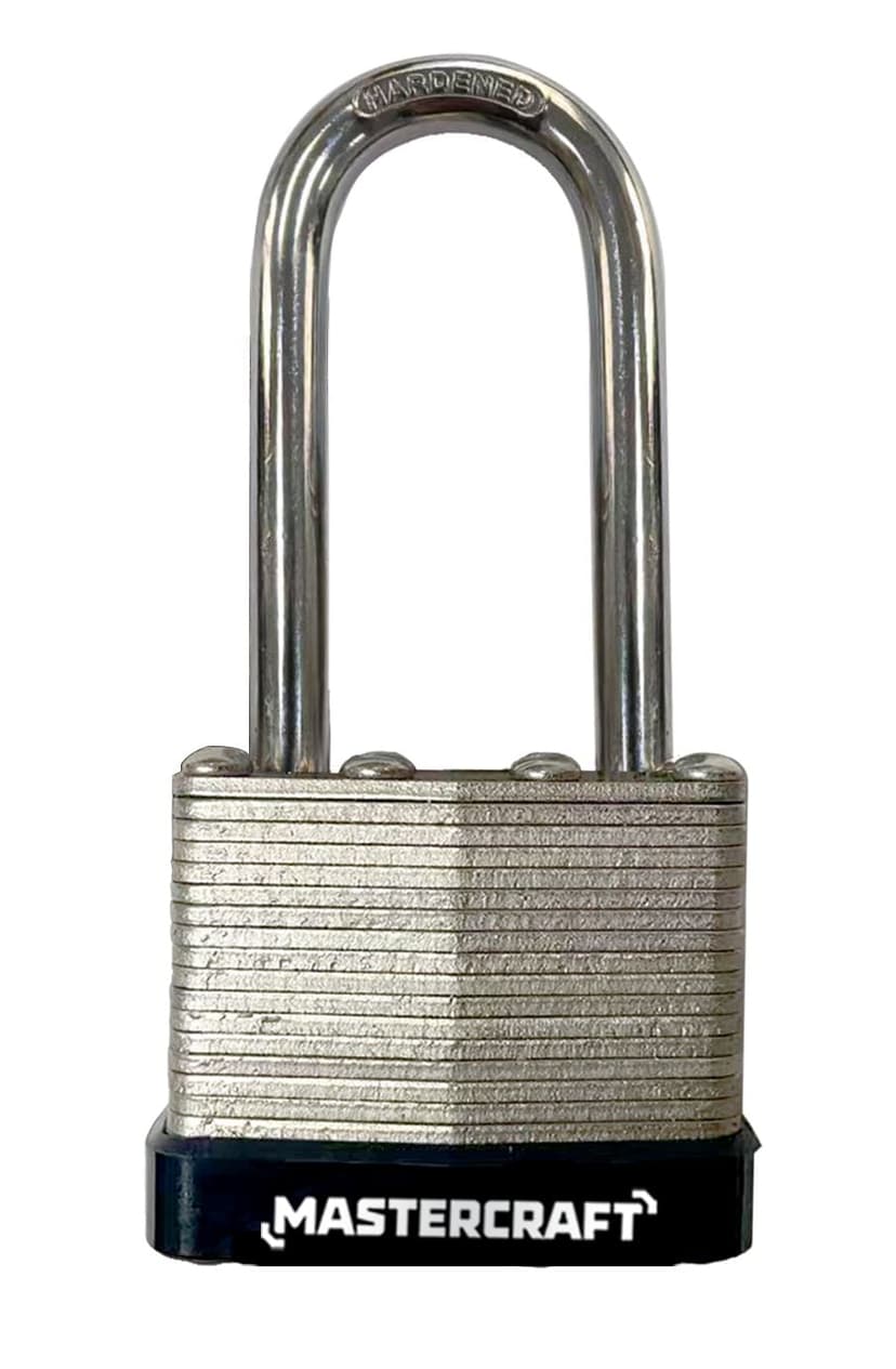 Mastercraft 40 mm Laminated Steel Long Shackle Padlock