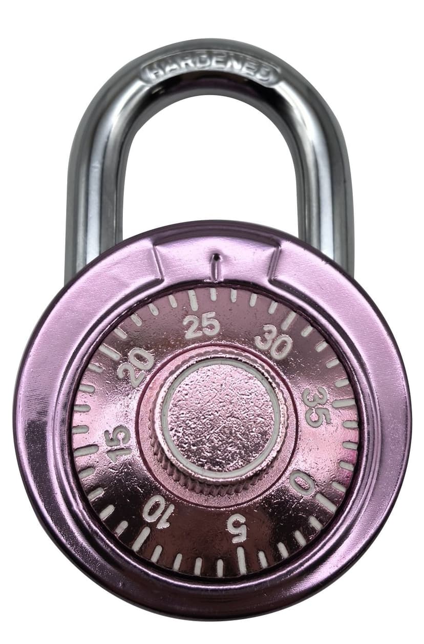 Garrison 48 mm Numeric Combination Lock, Pink