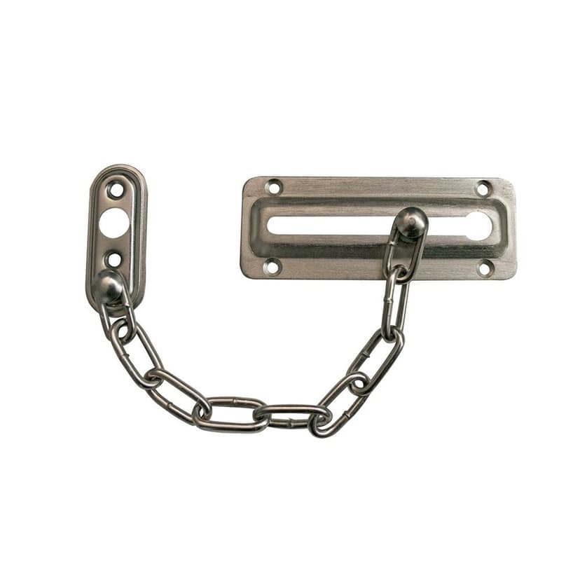 Taymor Chain Lock Door Latch Guard, Satin Nickel
