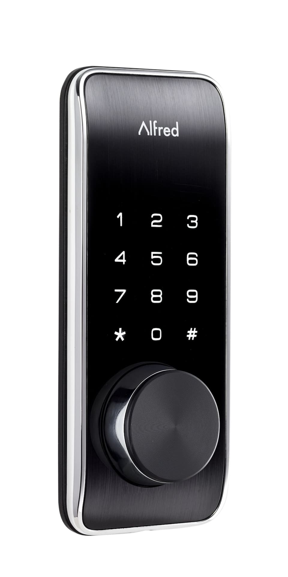 Alfred DB2-B Electronic Smart Touch-Screen Keypad Deadbolt Door Lock, Black