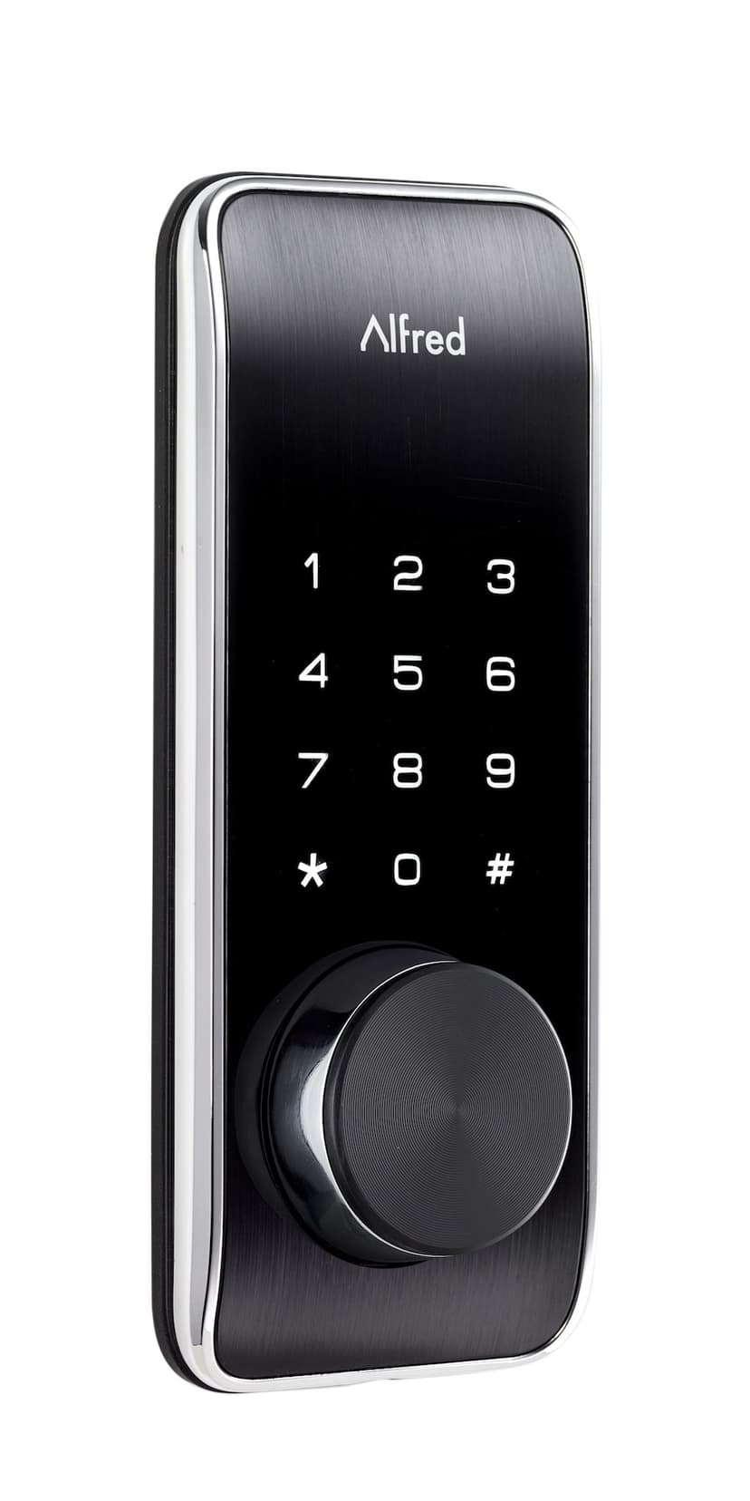 Alfred DB2-B Electronic Smart Touch-Screen Keypad Deadbolt Door Lock, Black