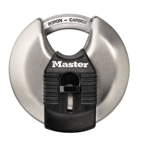 Master Lock 70 mm Wide Magnum Keyed Discus Padlock, Stainless Steel