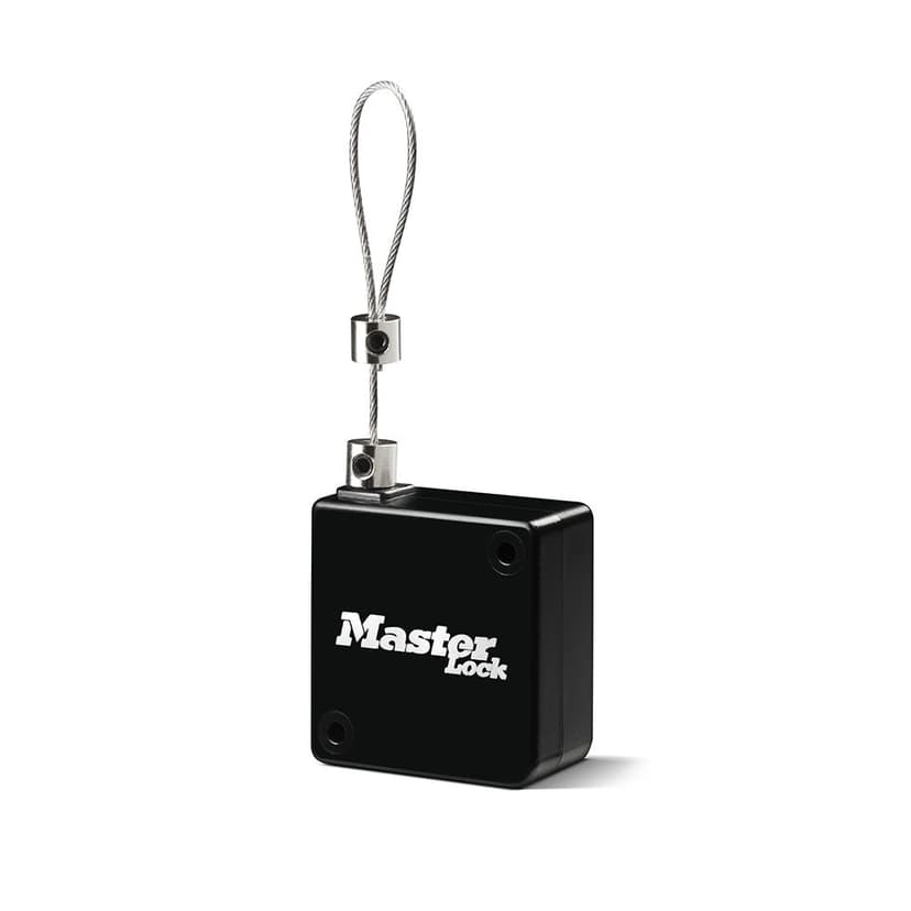 Master Lock Long Retractable Key Tether Cable, 3-ft