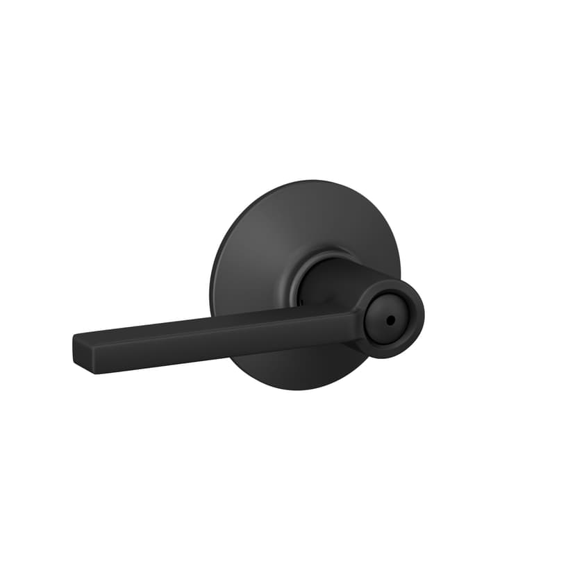 Schlage Privacy Latitude Lever, Matte Black