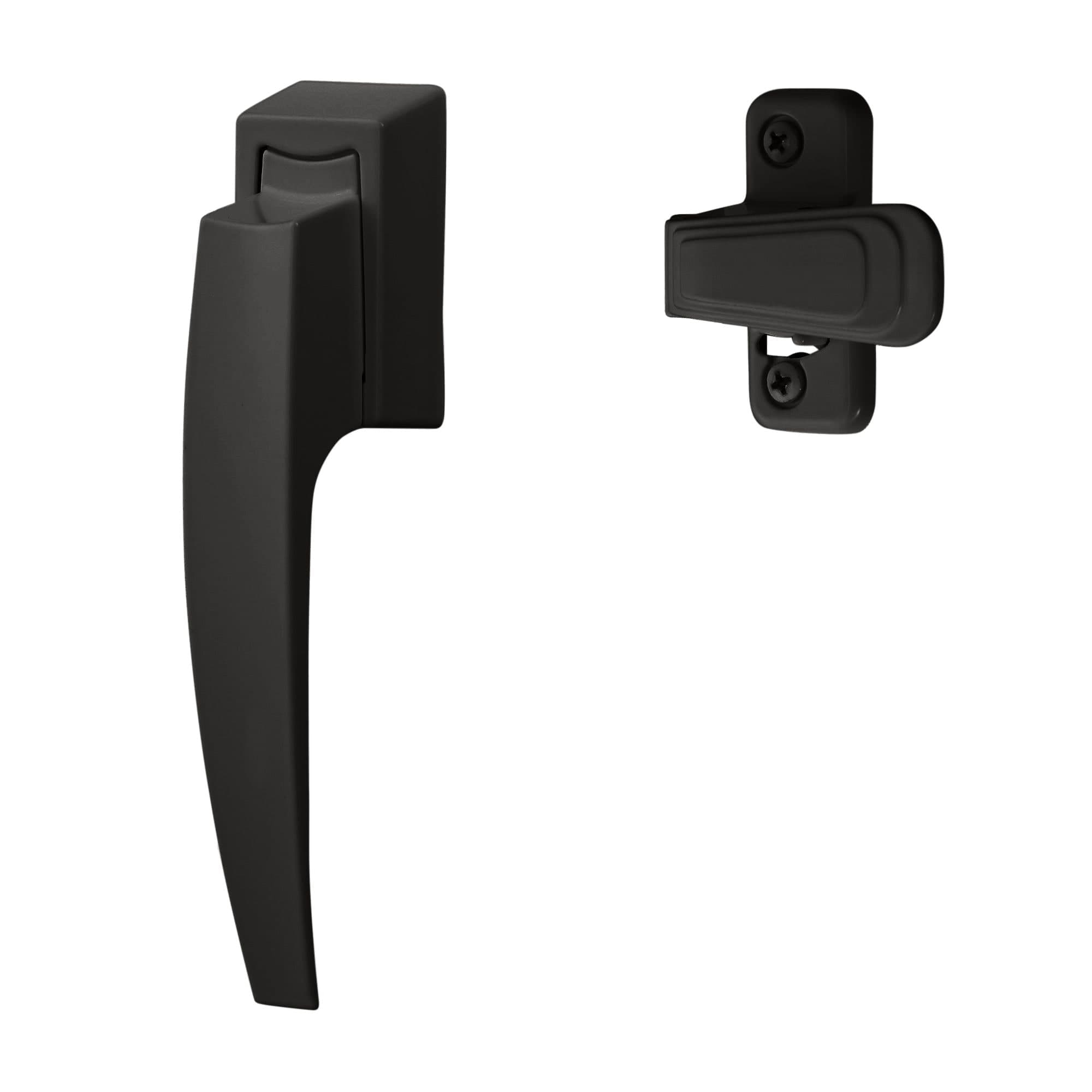 Ideal Security Storm Door Pull Handle Set, Matte Black