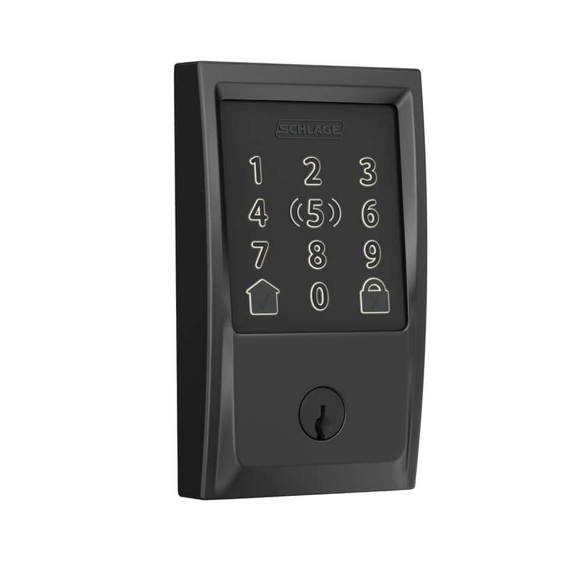 Schlage Encode Plus Century Smart Wi-Fi Deadbolt, Matte Black