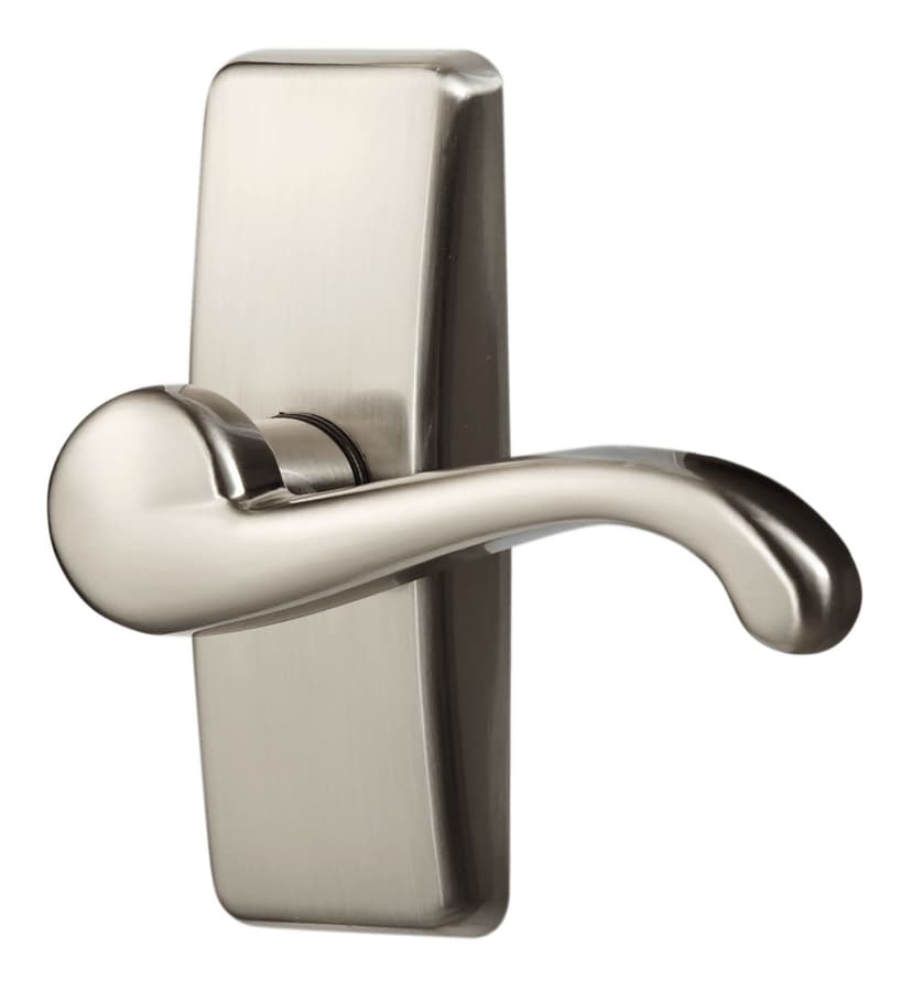 Ideal Security Storm Door GL Lever Handle Set, Satin Nickel