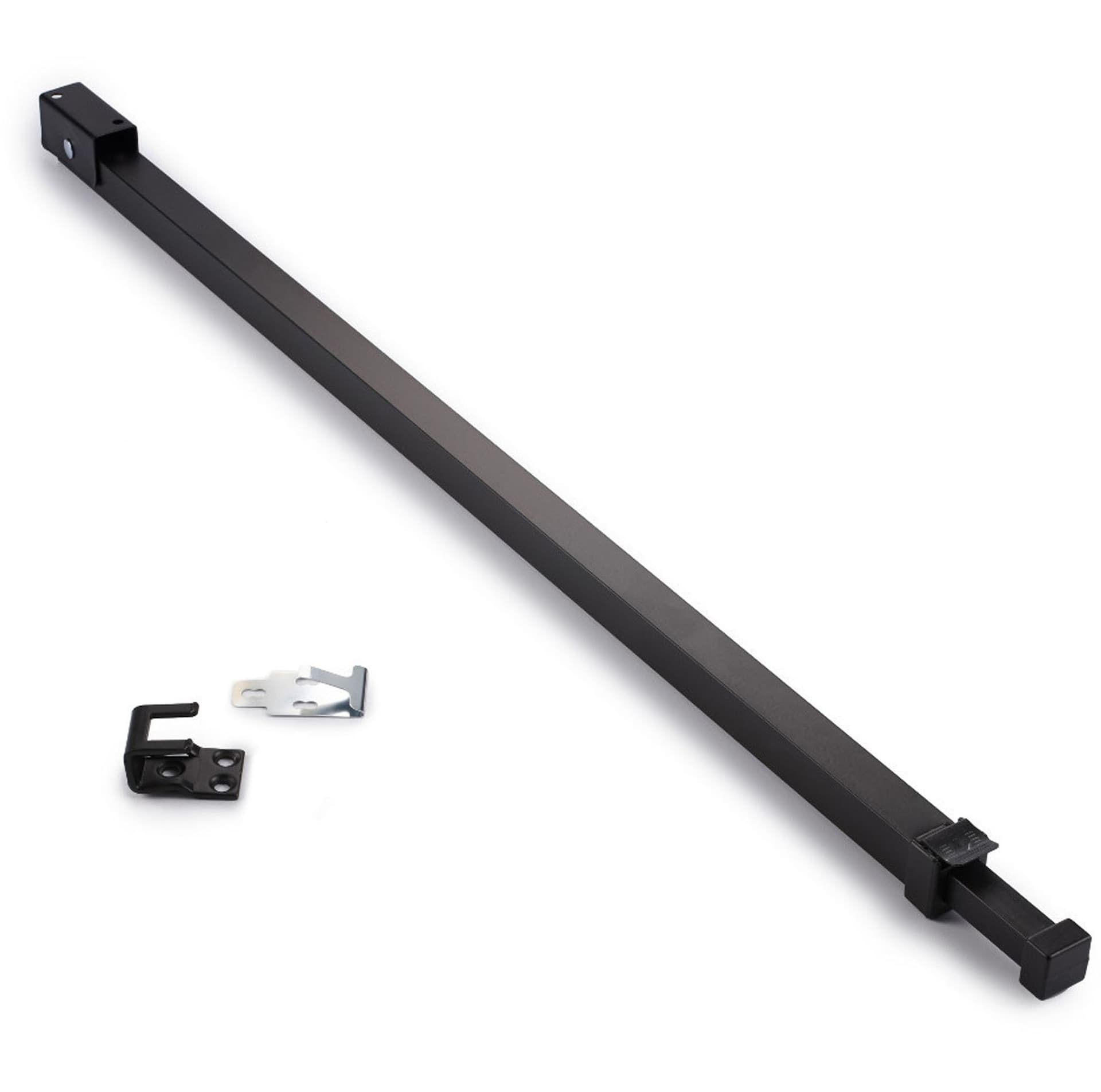 Ideal Security Patio Door Security Bar with Childproof Anti-Lift Lock, Black