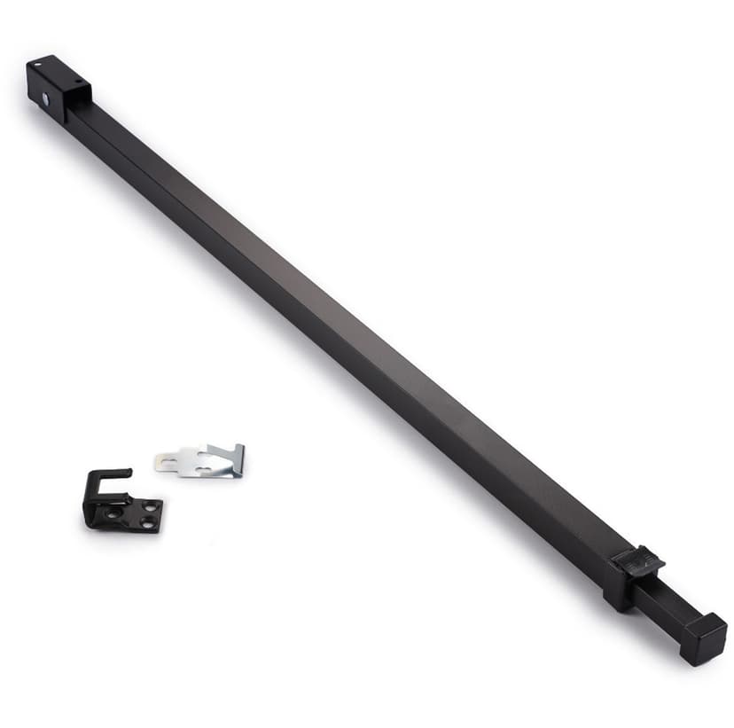 Ideal Security Patio Door Security Bar with Childproof Anti-Lift Lock, Black