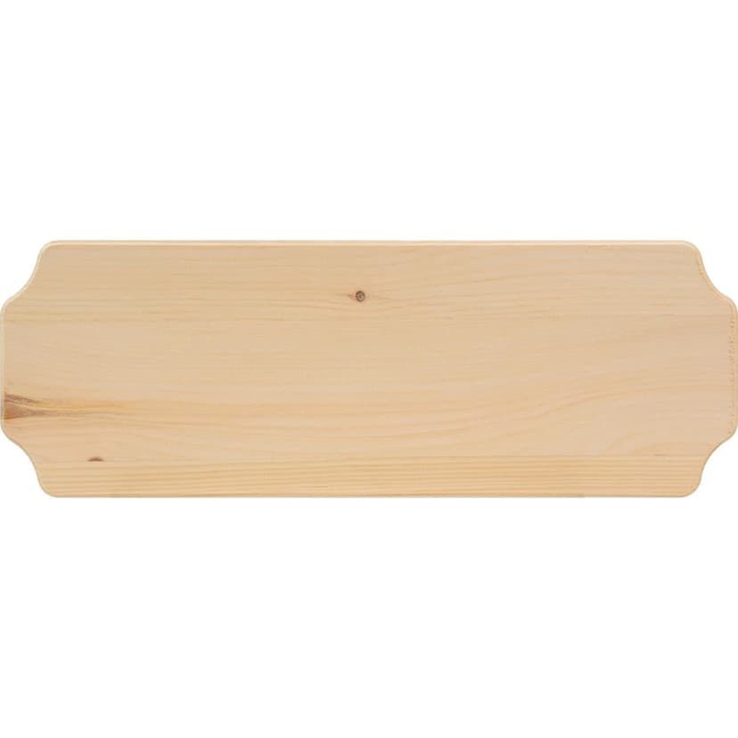 Hillman Screw-On Rectangular Pine Wood House Plaque, 6 x 17-in