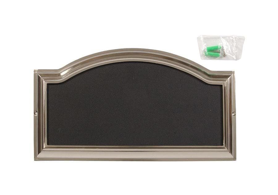 Hillman Screw-On Rectangular Address Plaque, Brushed Nickel, 9 x 16-in