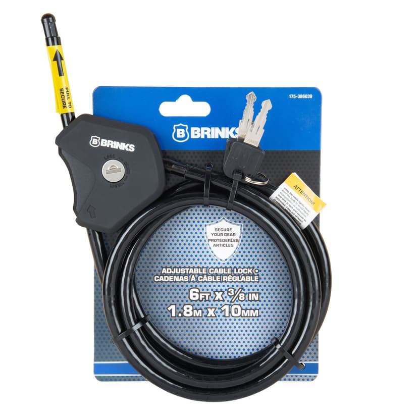 Brinks 6-ft Adjustable Cable Lock