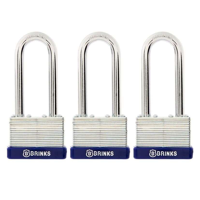 Brinks 44 mm Laminated Steel Long Shackle, 3-pc
