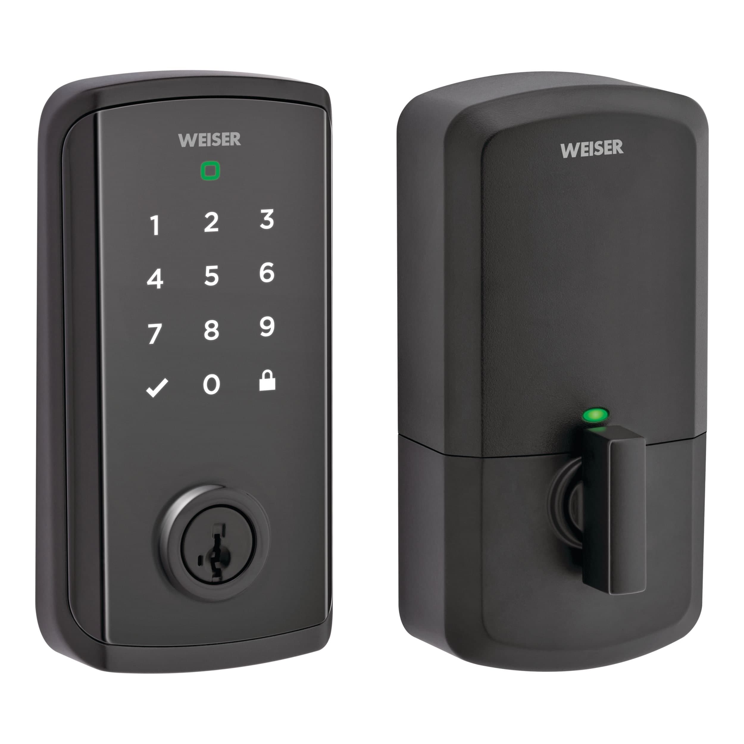 Weiser Halo Select Wi-Fi and Matter Enabled Smart Lock, Keyless Smart Home Deadbolt with Touchscreen Keypad, Matte Black