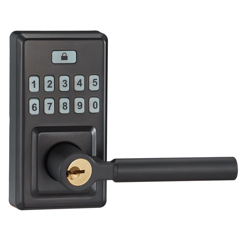 Garrison Contemporary Electronic Lever, Matte Black