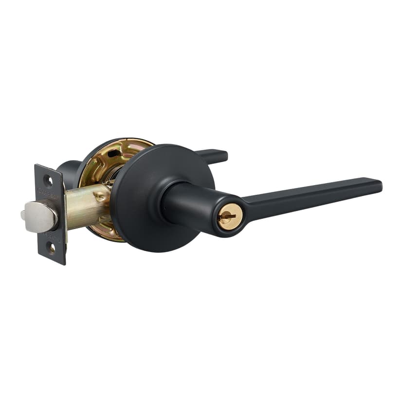 Garrison Manchester Keyed Entry Lever, Matte Black