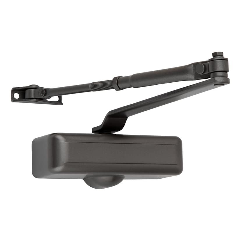Tell Adjustable Interior Steel Door Closer, Matte Black