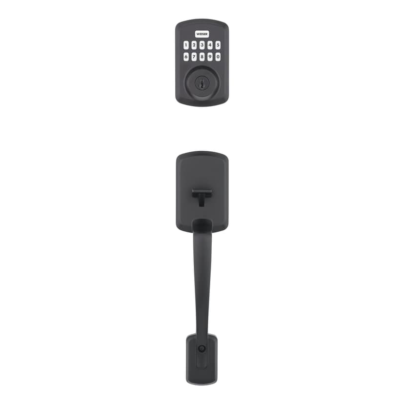 Weiser Powerbolt Henley Keyless Door Lock, Matte Black