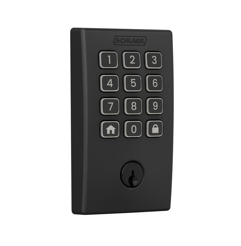 Schlage Arrive Century Door Lock with App Control, Matte Black