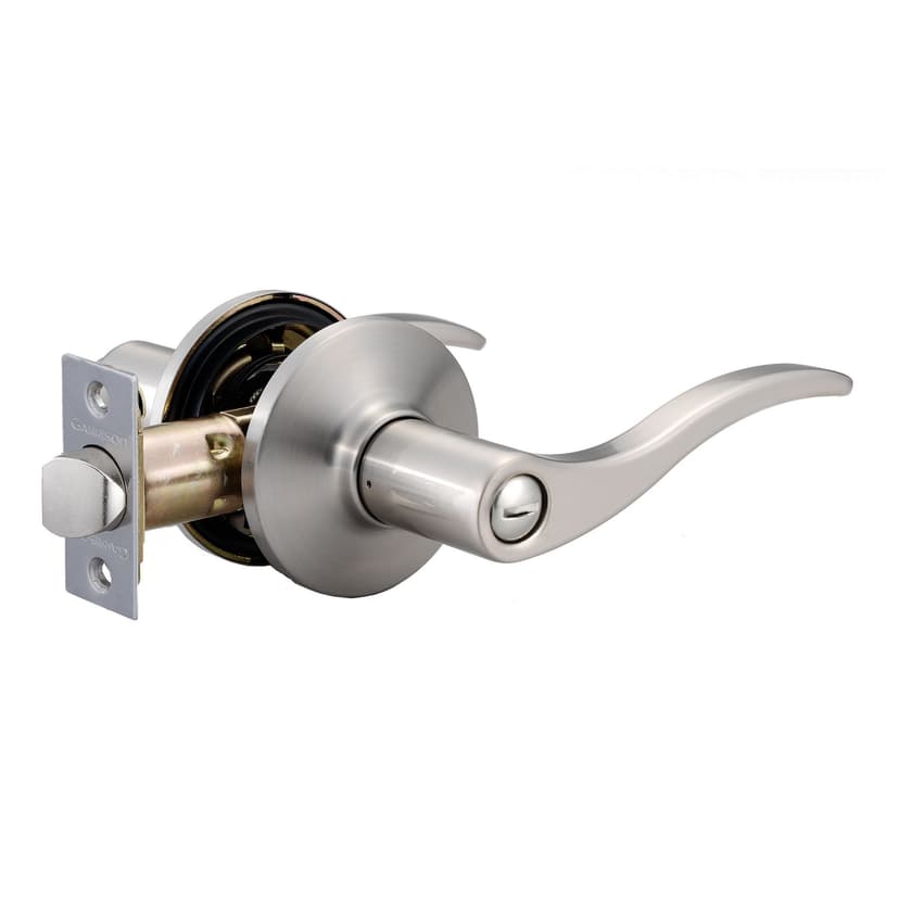 Garrison Juran Entry Keyed Door Lever Lock Set, Satin Nickel