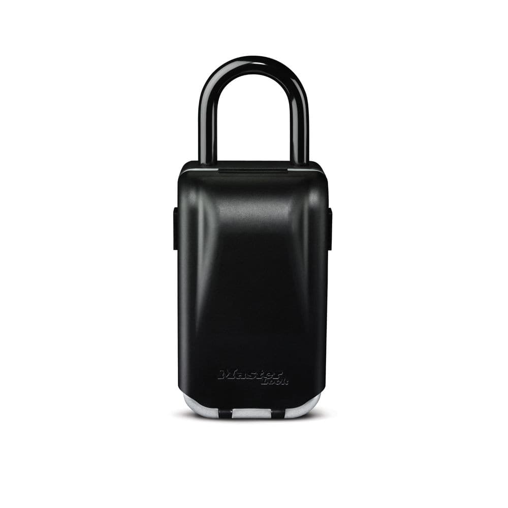 Master Lock 72 mm Wide Resettable Numeric-Combination 4-Dial Light-Up Portable Lock Box, Silver/Black