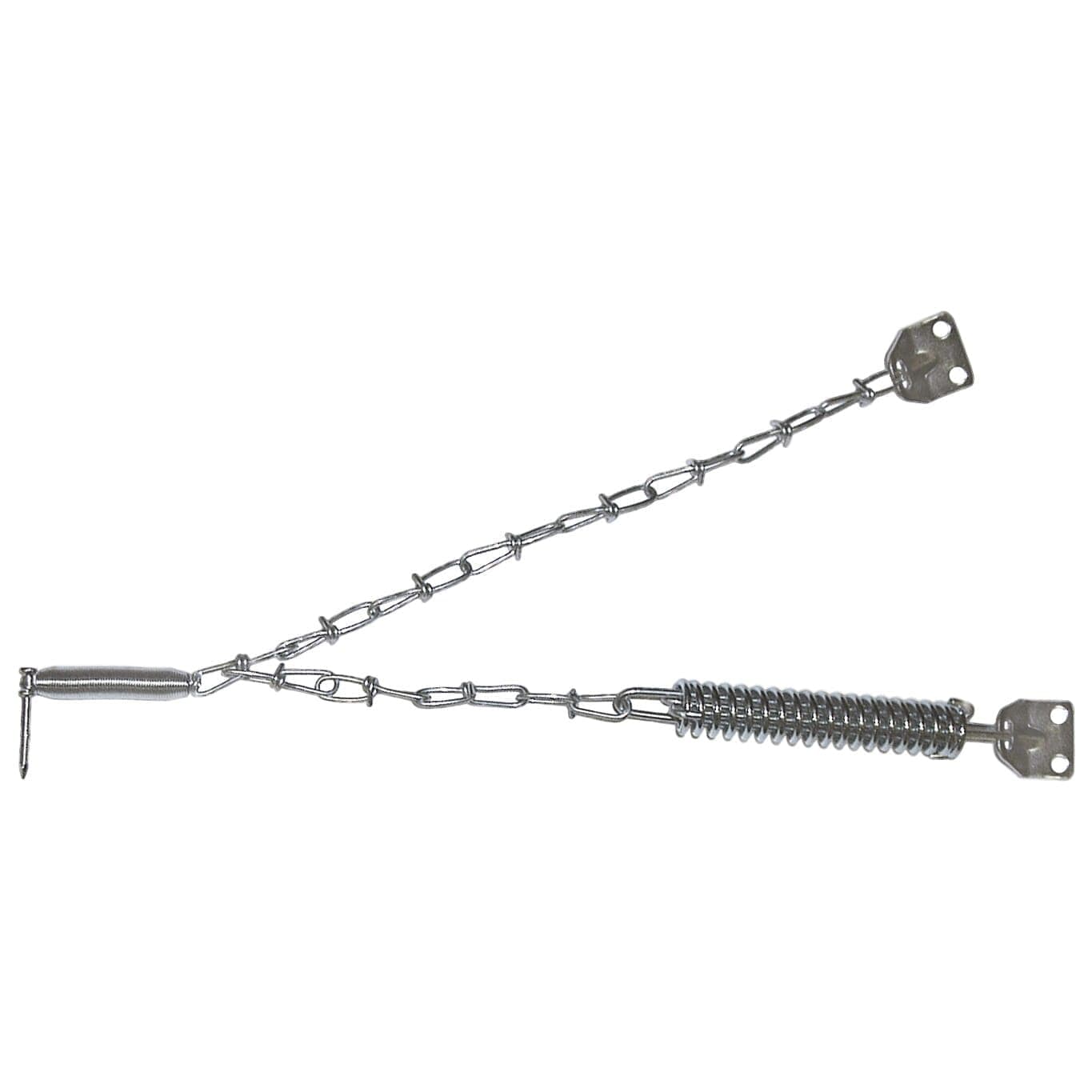 Ideal Security Storm Door Chain, Silver