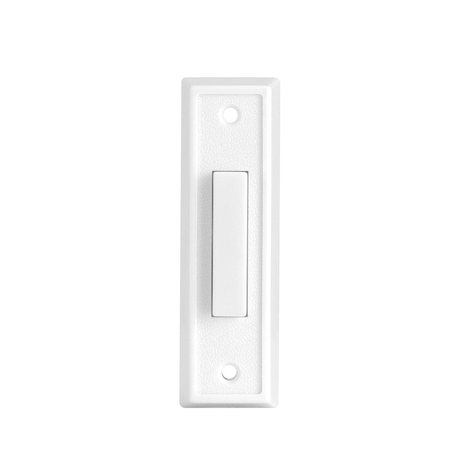 Globe Wired Lighted Push Doorbell Chime Button, White